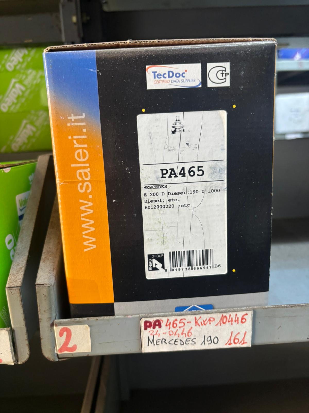 Pompa Acqua SIL, Mercedes