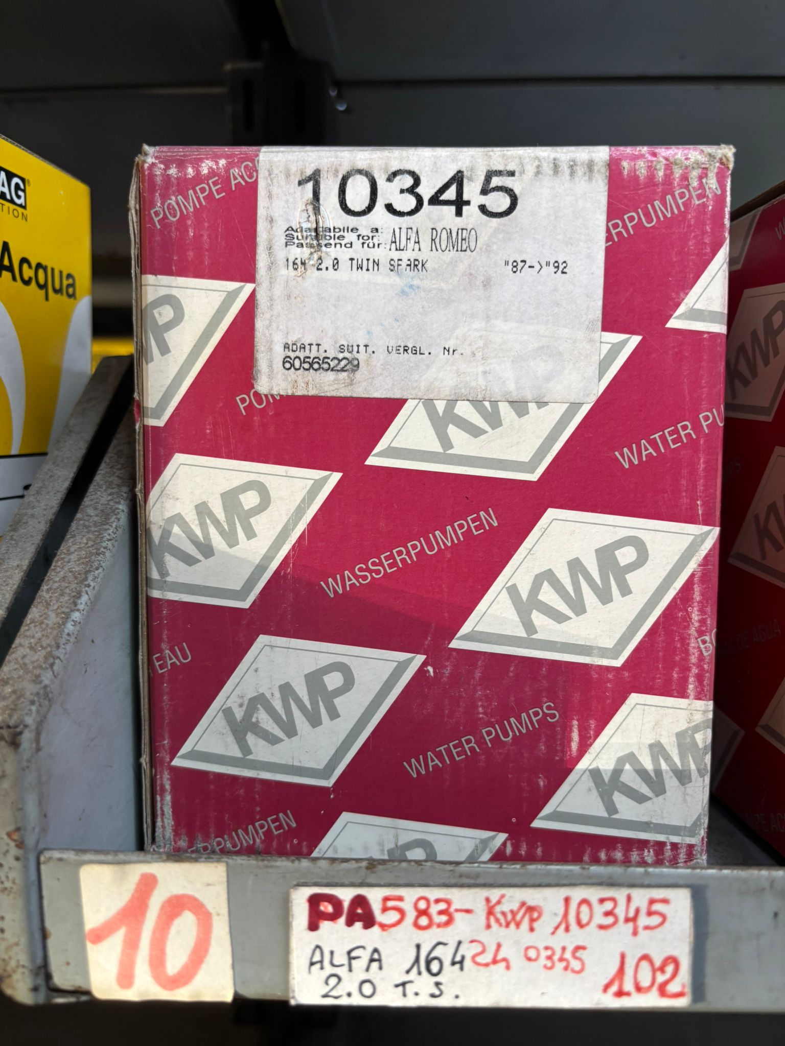 Pompa Acqua KWP, Alfa Romeo