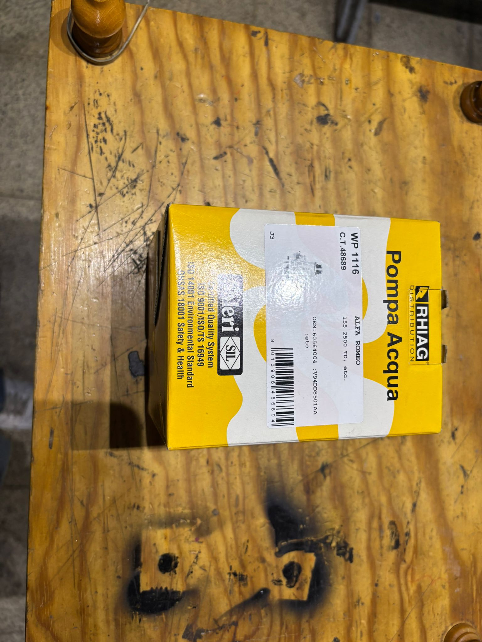 Pompa Acqua SIL, Alfa Romeo