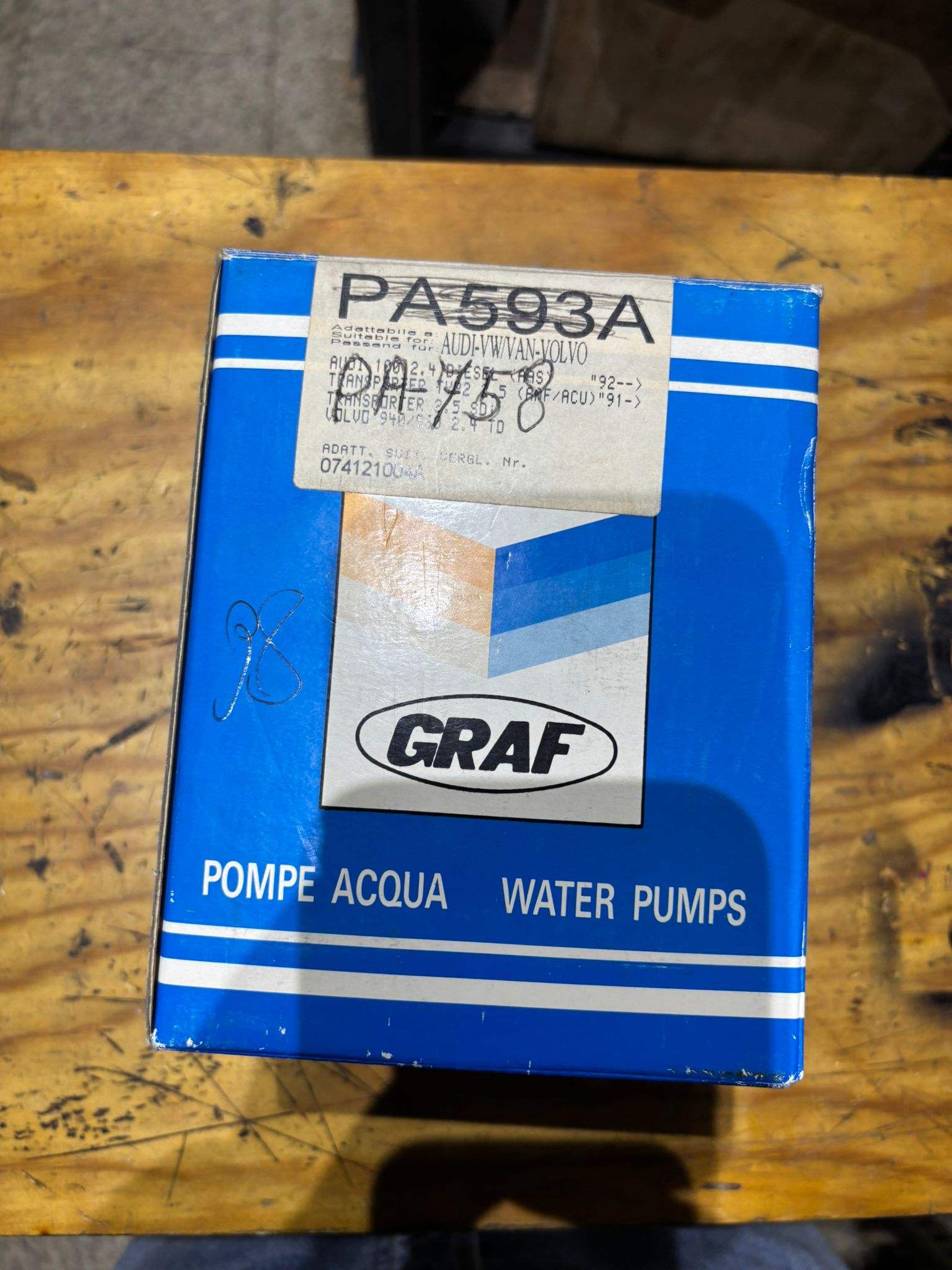 Pompa Acqua GRAF, Transporter
