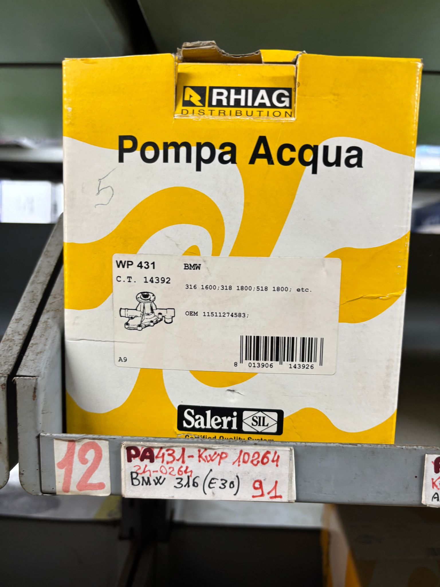 Pompa Acqua SIL, BMW