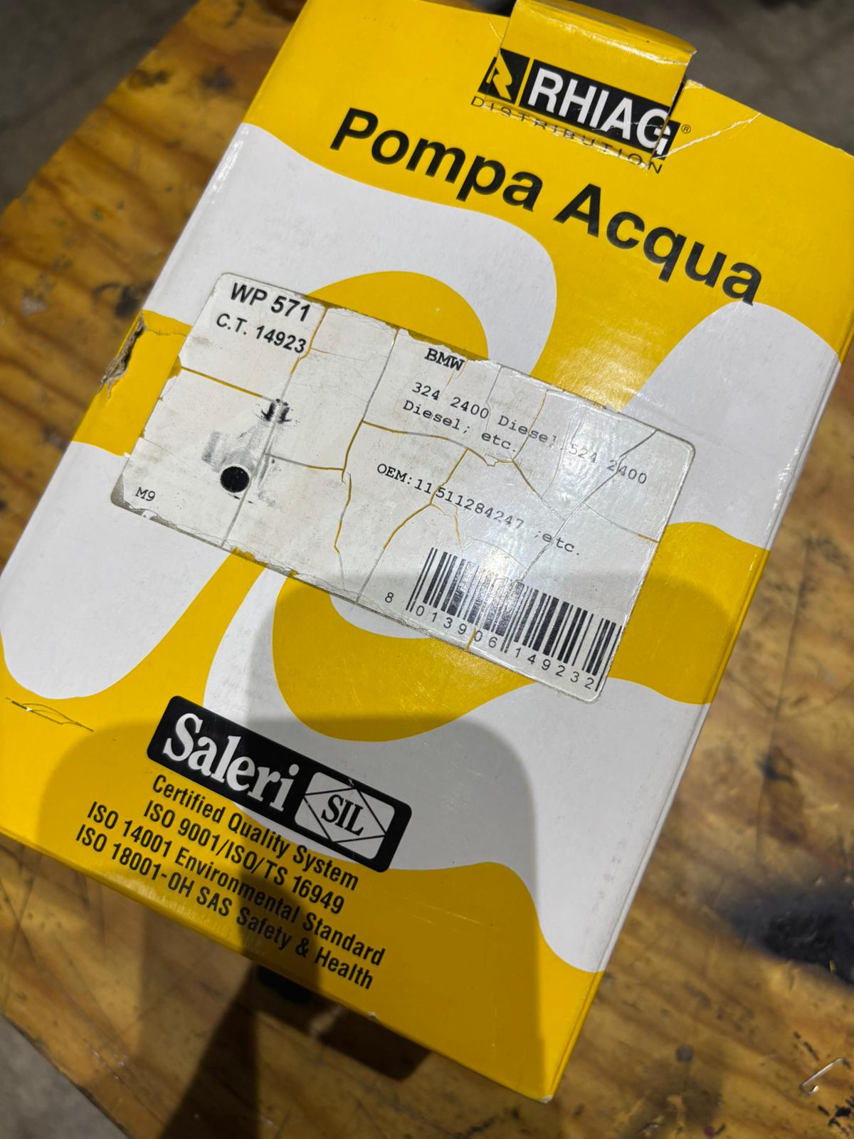 Pompa Acqua SIL, BMW