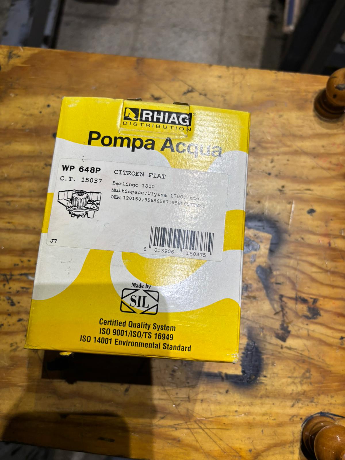 Pompa Acqua SIL, Berlingo