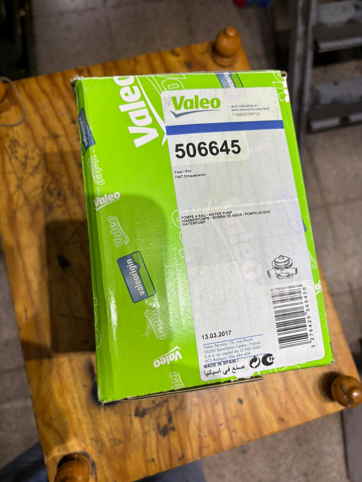 Pompa Acqua Valeo, Fiat