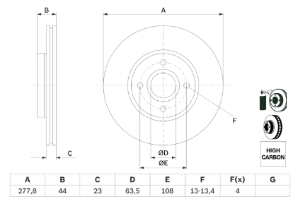 Dischi Freno Open Parts, Ford - immagine 2