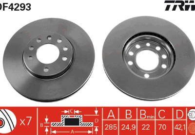 Dischi Freno TRW, Fiat/Opel/ Cadillac