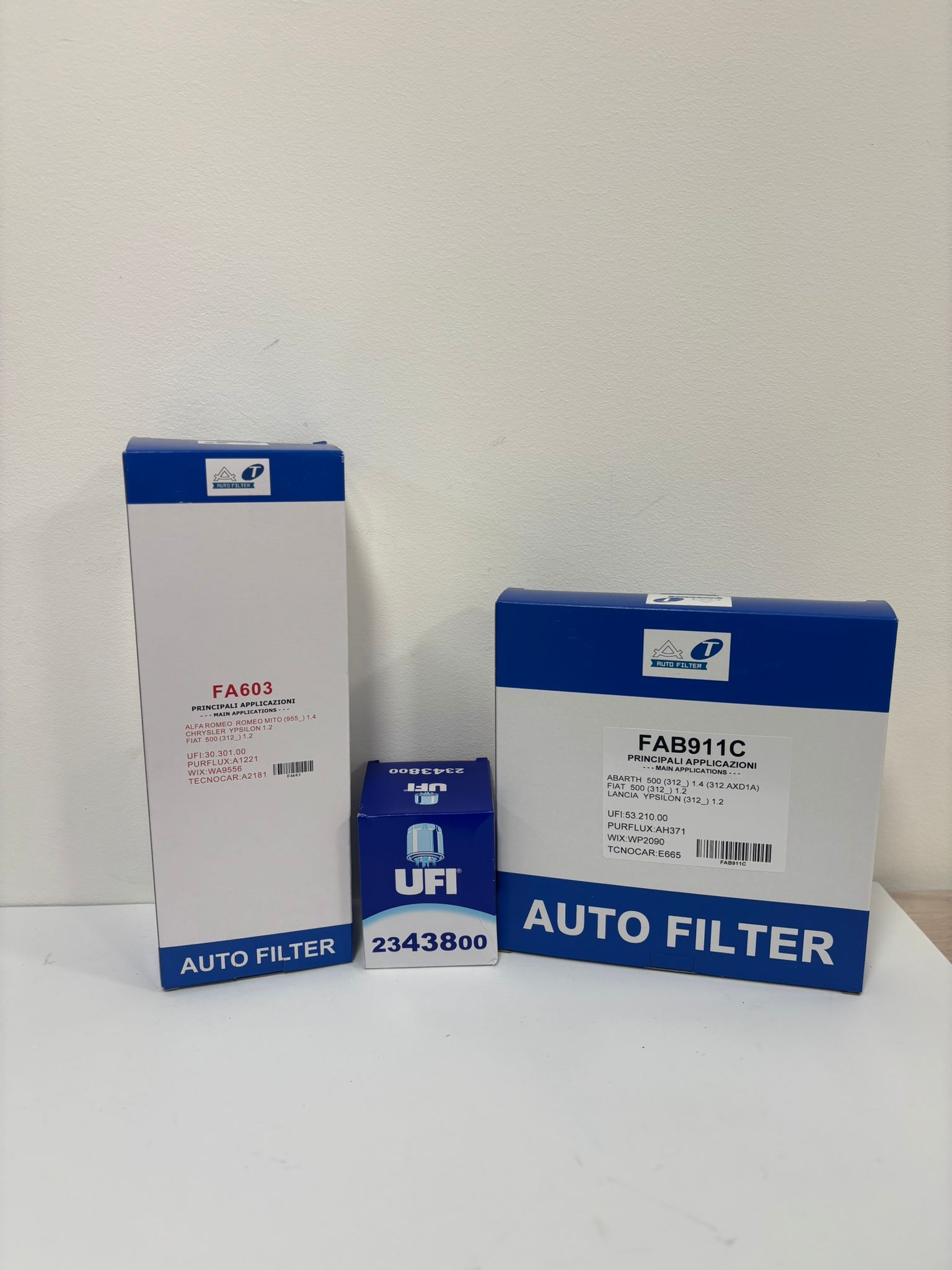 KIT Filtri Tagliando, Fiat/ Lancia 1.2