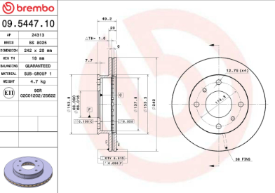 Dischi Freno BREMBO, Nissan - immagine 2