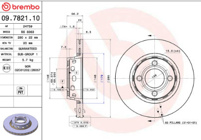 Dischi Freno BREMBO, Audi - immagine 2